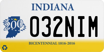 IN license plate 032NIM
