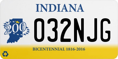 IN license plate 032NJG