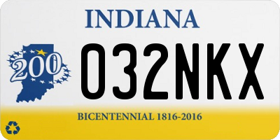 IN license plate 032NKX