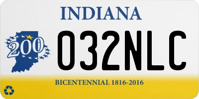 IN license plate 032NLC