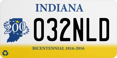 IN license plate 032NLD