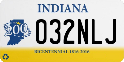 IN license plate 032NLJ