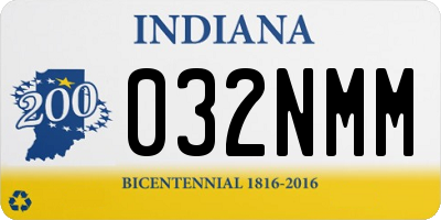 IN license plate 032NMM