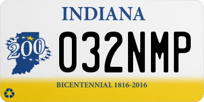 IN license plate 032NMP