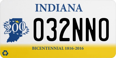 IN license plate 032NNO