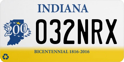 IN license plate 032NRX