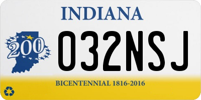 IN license plate 032NSJ