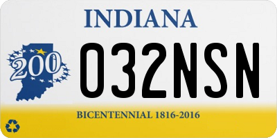 IN license plate 032NSN