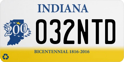 IN license plate 032NTD