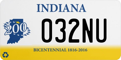 IN license plate 032NU