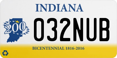 IN license plate 032NUB