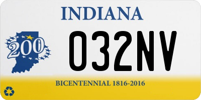 IN license plate 032NV