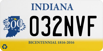 IN license plate 032NVF