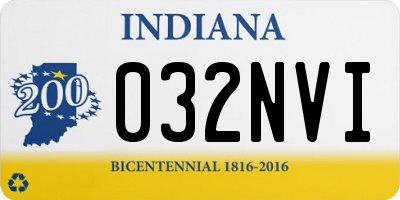IN license plate 032NVI