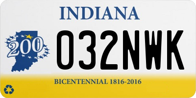 IN license plate 032NWK