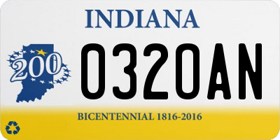 IN license plate 032OAN