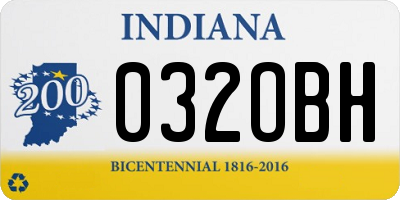 IN license plate 032OBH