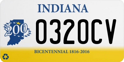 IN license plate 032OCV