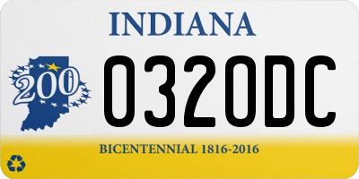 IN license plate 032ODC