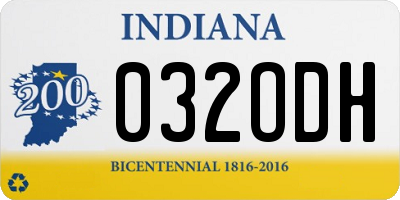 IN license plate 032ODH