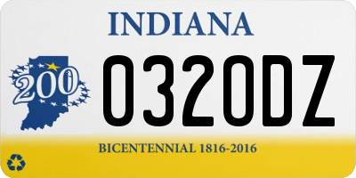 IN license plate 032ODZ