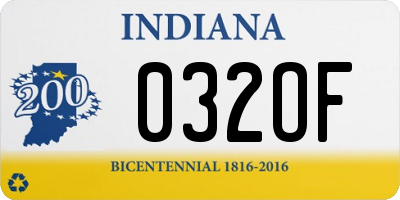 IN license plate 032OF