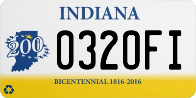 IN license plate 032OFI