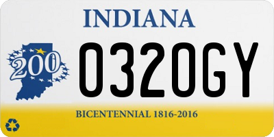 IN license plate 032OGY