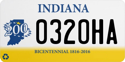IN license plate 032OHA