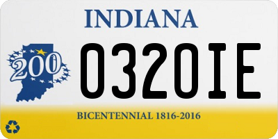 IN license plate 032OIE
