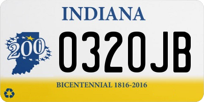 IN license plate 032OJB