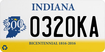 IN license plate 032OKA