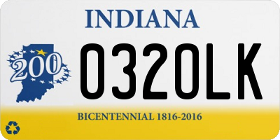 IN license plate 032OLK