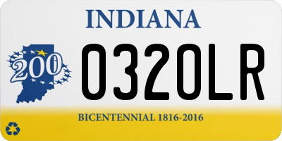 IN license plate 032OLR