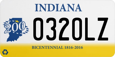 IN license plate 032OLZ