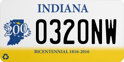 IN license plate 032ONW