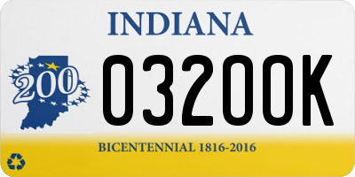IN license plate 032OOK