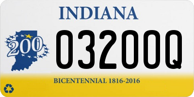 IN license plate 032OOQ