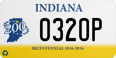 IN license plate 032OP