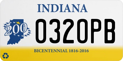 IN license plate 032OPB