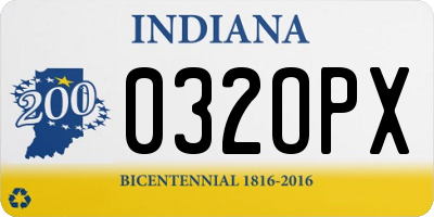 IN license plate 032OPX