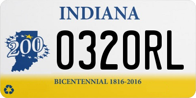 IN license plate 032ORL