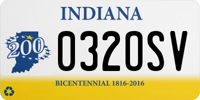 IN license plate 032OSV