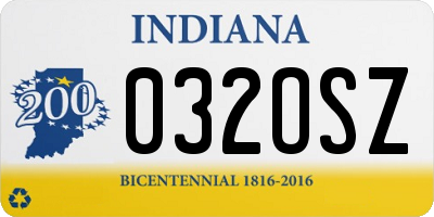 IN license plate 032OSZ