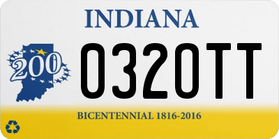 IN license plate 032OTT
