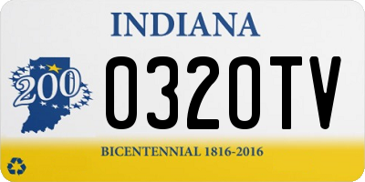 IN license plate 032OTV