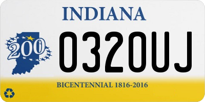 IN license plate 032OUJ