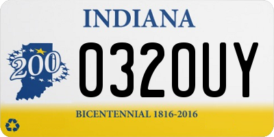 IN license plate 032OUY