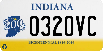 IN license plate 032OVC