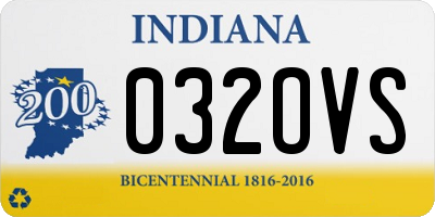 IN license plate 032OVS